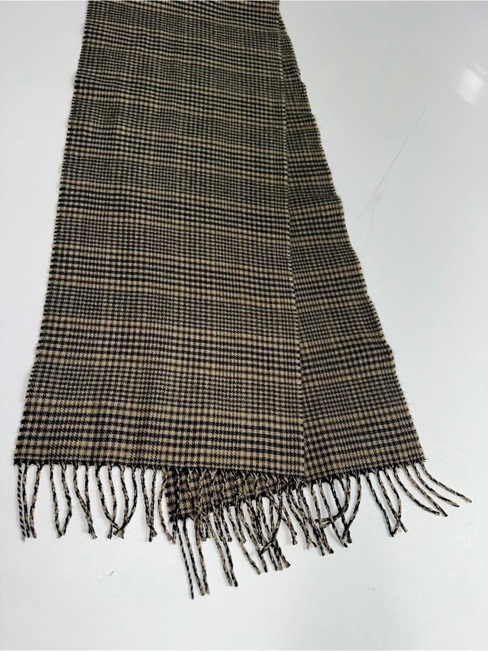 Nova check fashion collection made in Scotland soft 100% cashmere plaid scarf